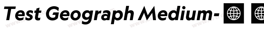 Test Geograph Medium字体转换
